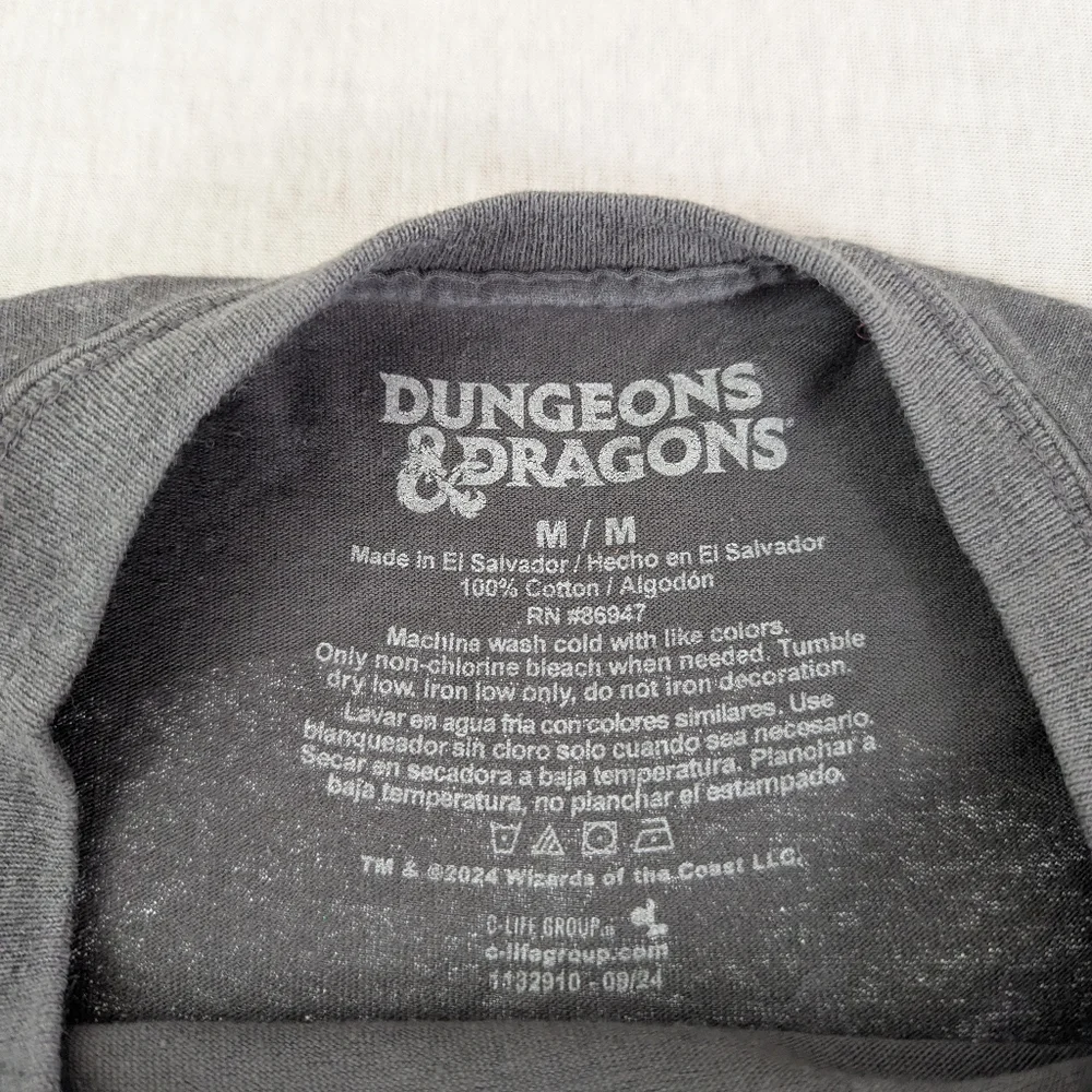 Dungeons & Dragons Gray T-Shirt Medium